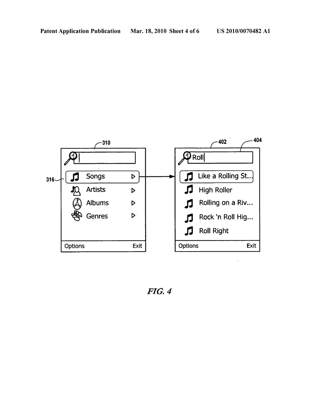 METHOD, SYSTEM, AND APPARATUS FOR CONTENT SEARCH ON A DEVICE - diagram, schematic, and image 05
