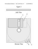 CD/DVD Insertable Cartridge and Player for Optical Data - Media Discs of All Sizes, Types, and Formats with Security Features diagram and image