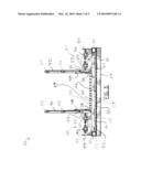 FLUID FLOW SYSTEM BRIDGE WITH WALKWAY diagram and image