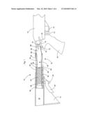 Stock assembly with recoil suppression diagram and image