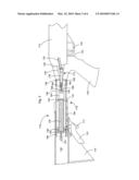 Stock assembly with recoil suppression diagram and image