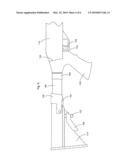 Stock assembly with recoil suppression diagram and image