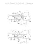 Stock assembly with recoil suppression diagram and image