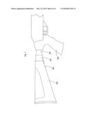 Stock assembly with recoil suppression diagram and image