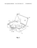 Portable Waste box and Absorbent Pad Holder for Housebreaking Dogs diagram and image