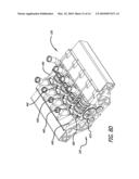 Opposed piston, compression ignition engine with single-side mounted crankshafts and crossheads diagram and image