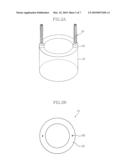 PHASE CHANGE MEMORY DEVICE WITH HEATER ELECTRODES HAVING FINE CONTACT AREA AND METHOD FOR MANUFACTURING THE SAME diagram and image