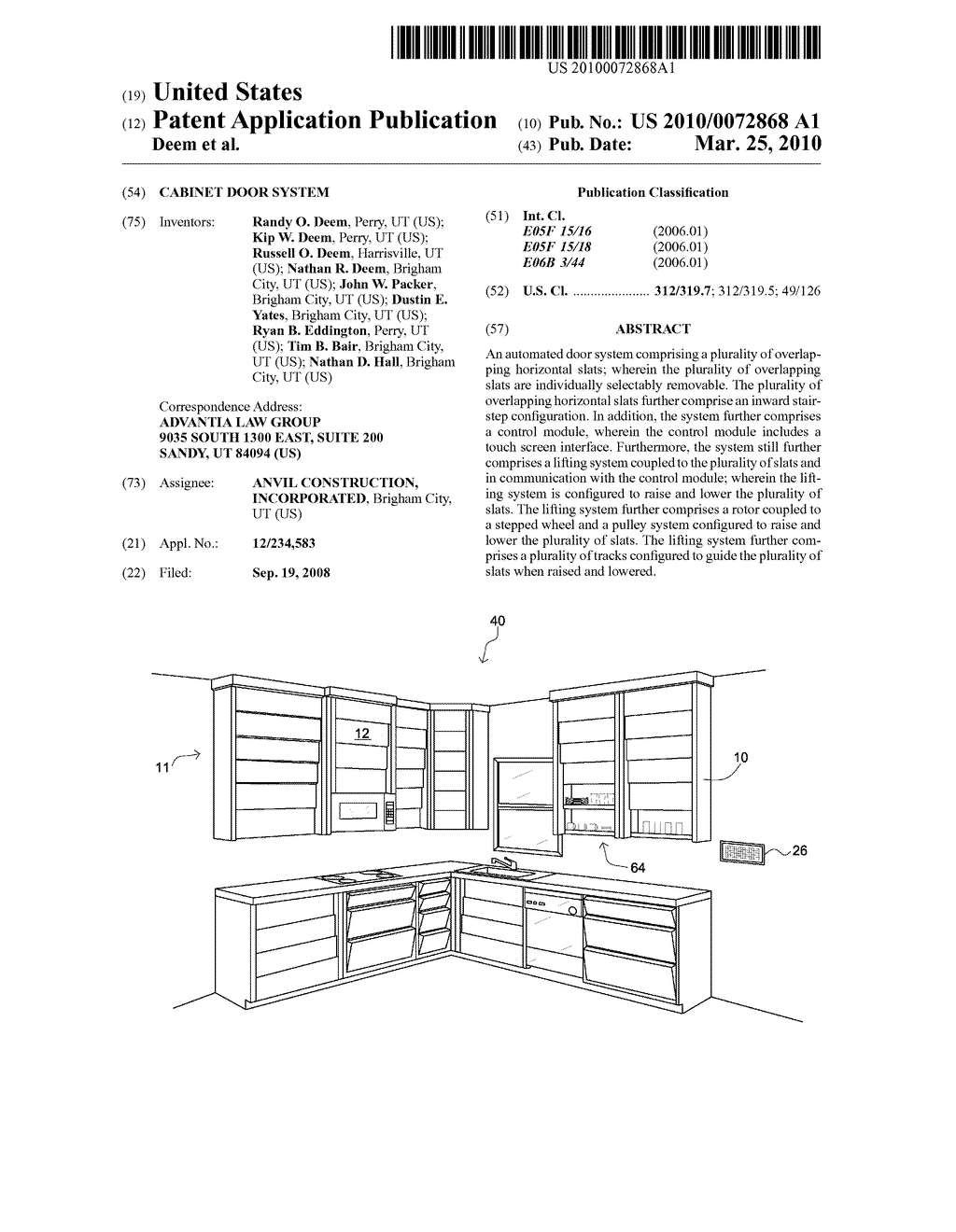 CABINET DOOR SYSTEM - diagram, schematic, and image 01