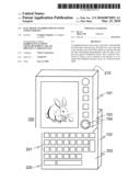 Electronic handheld device with user interface diagram and image