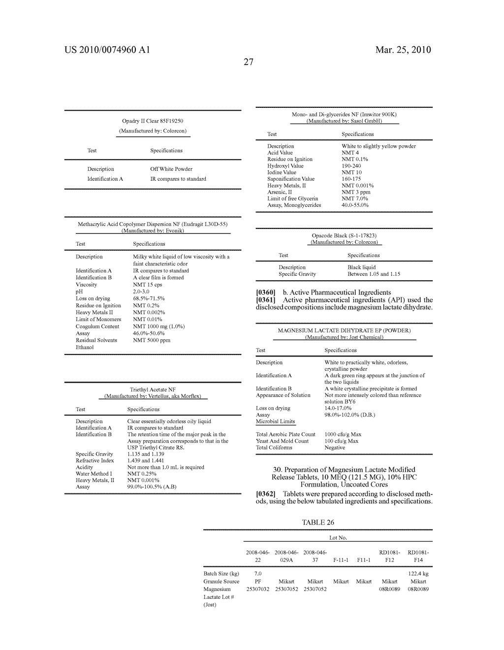 HIGH-LOADING, CONTROLLED-RELEASE MAGNESIUM ORAL DOSAGE FORMS AND METHODS OF MAKING AND USING SAME - diagram, schematic, and image 54