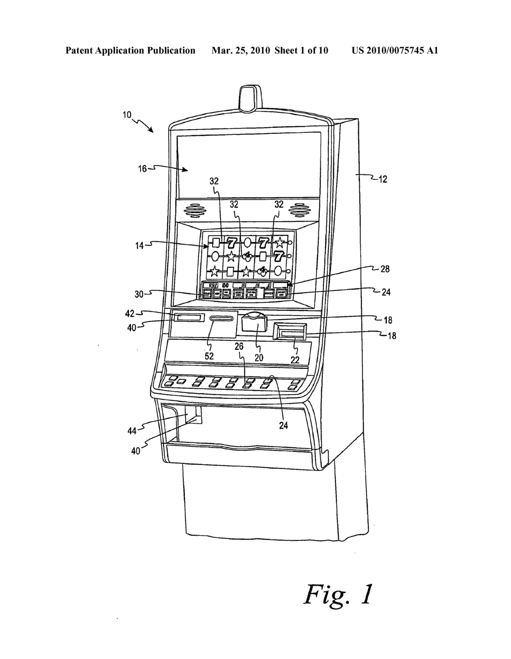 Gaming machine with repeated award feature - diagram, schematic, and image 02
