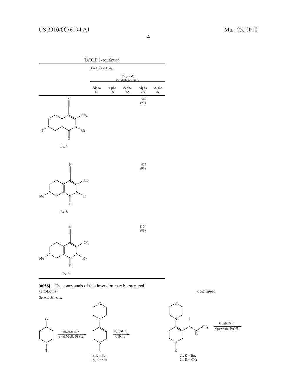 SUBSTITUTED 3-AMINO-1-OXO OR THIOXO-1,2,5,6,7,8-HEXAHYDRO-2,7-NAPHTHYRIDINE-4-CARBONITRILES ARE SELECTIVE ALPHA 2B ANTAGONISTS - diagram, schematic, and image 07