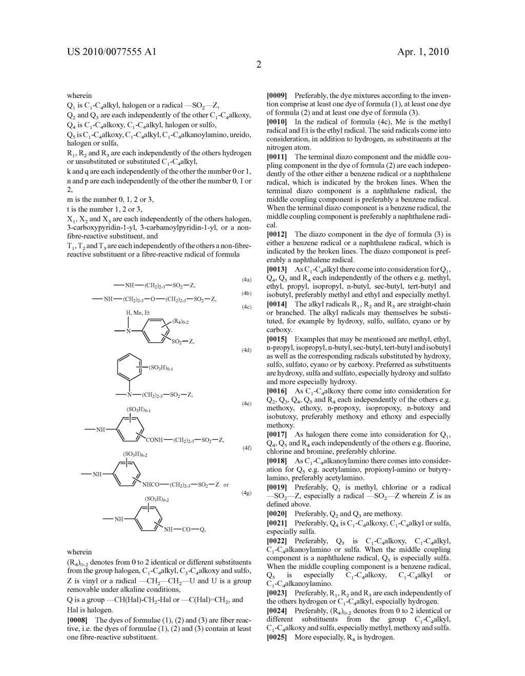 MIXTURES OF REACTIVE DYES AND THEIR USE IN A METHOD FOR TRICHROMATIC DYEING OR PRINTING - diagram, schematic, and image 04