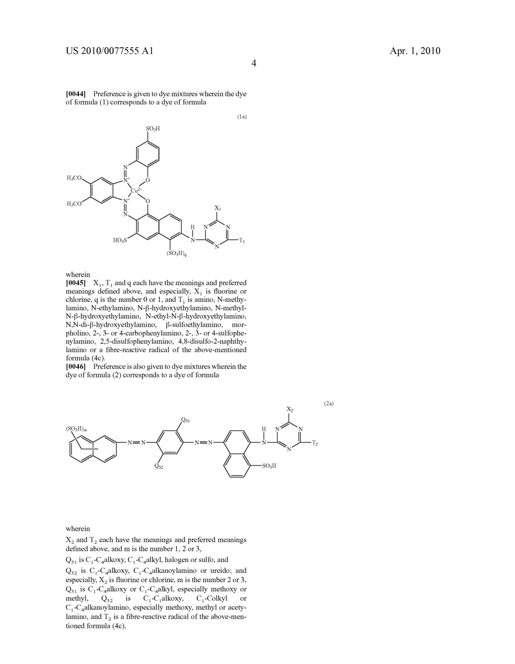 MIXTURES OF REACTIVE DYES AND THEIR USE IN A METHOD FOR TRICHROMATIC DYEING OR PRINTING - diagram, schematic, and image 06