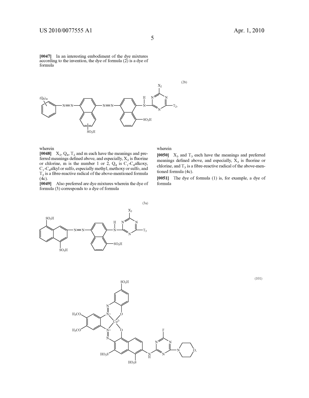 MIXTURES OF REACTIVE DYES AND THEIR USE IN A METHOD FOR TRICHROMATIC DYEING OR PRINTING - diagram, schematic, and image 07