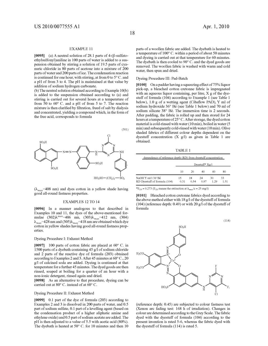 MIXTURES OF REACTIVE DYES AND THEIR USE IN A METHOD FOR TRICHROMATIC DYEING OR PRINTING - diagram, schematic, and image 20