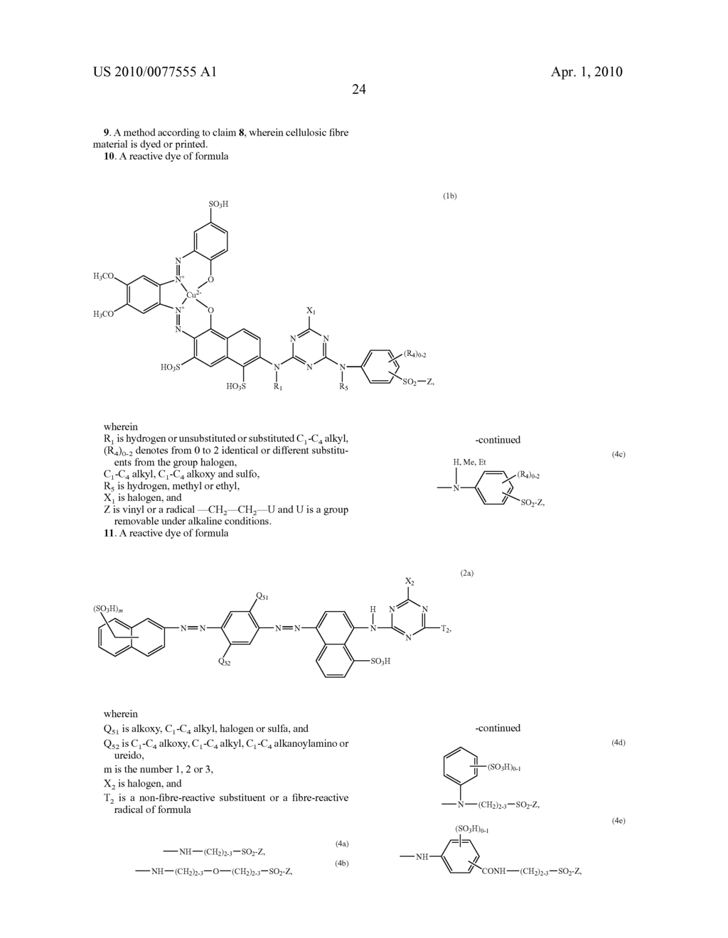 MIXTURES OF REACTIVE DYES AND THEIR USE IN A METHOD FOR TRICHROMATIC DYEING OR PRINTING - diagram, schematic, and image 26