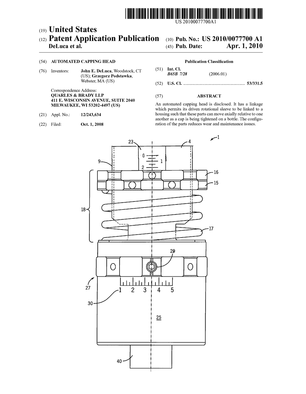 Automated Capping Head - diagram, schematic, and image 01