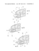 Dry Powder Inhalers with Dual Piercing Members and Related Devices and Methods diagram and image