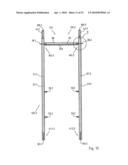 Vertical frame of metal diagram and image