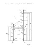 Vertical frame of metal diagram and image