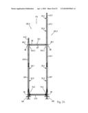 Vertical frame of metal diagram and image