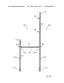 Vertical frame of metal diagram and image