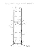 Vertical frame of metal diagram and image