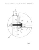 Vertical frame of metal diagram and image