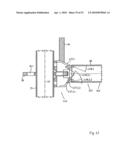 Vertical frame of metal diagram and image