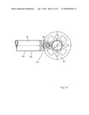 Vertical frame of metal diagram and image