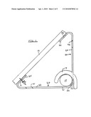 Angle ceiling hanger or bracket diagram and image