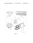 System for Wireless Activation of Communication Indicators within an Industrial or Professional Working Environment diagram and image