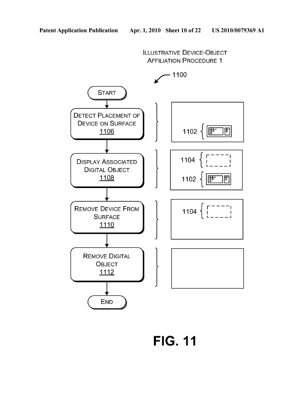 Using Physical Objects in Conjunction with an Interactive Surface - diagram, schematic, and image 11