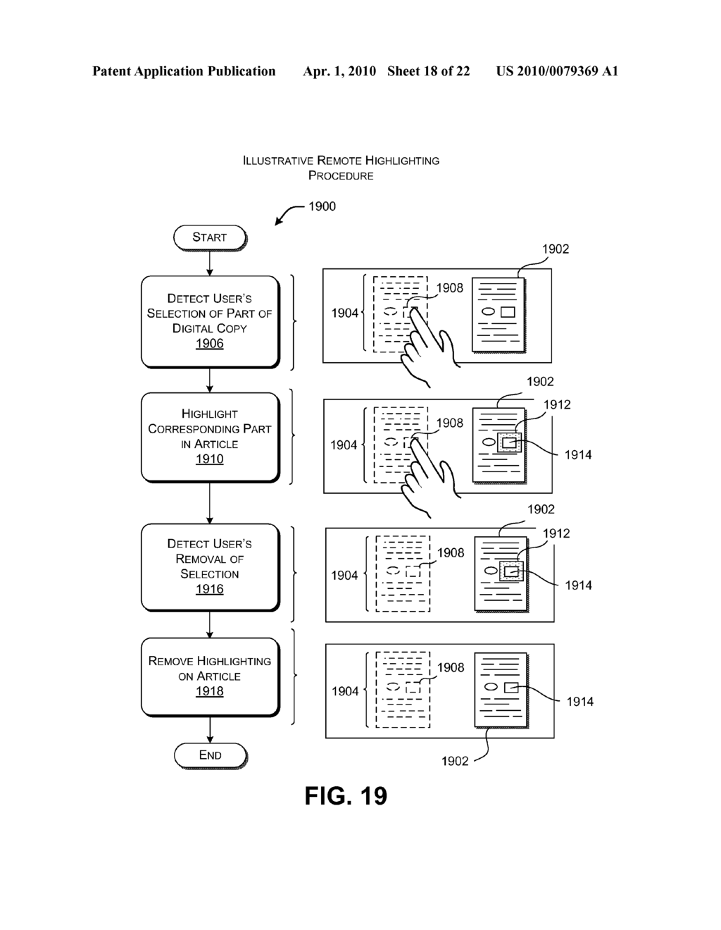 Using Physical Objects in Conjunction with an Interactive Surface - diagram, schematic, and image 19