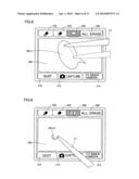 Storage medium storing image processing program for implementing controlled image display according to input coordinate, and information processing device diagram and image