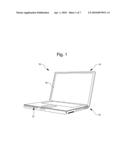 ANTI-OSCILLATION DEVICE FOR A NOTEBOOK DISPLAY diagram and image