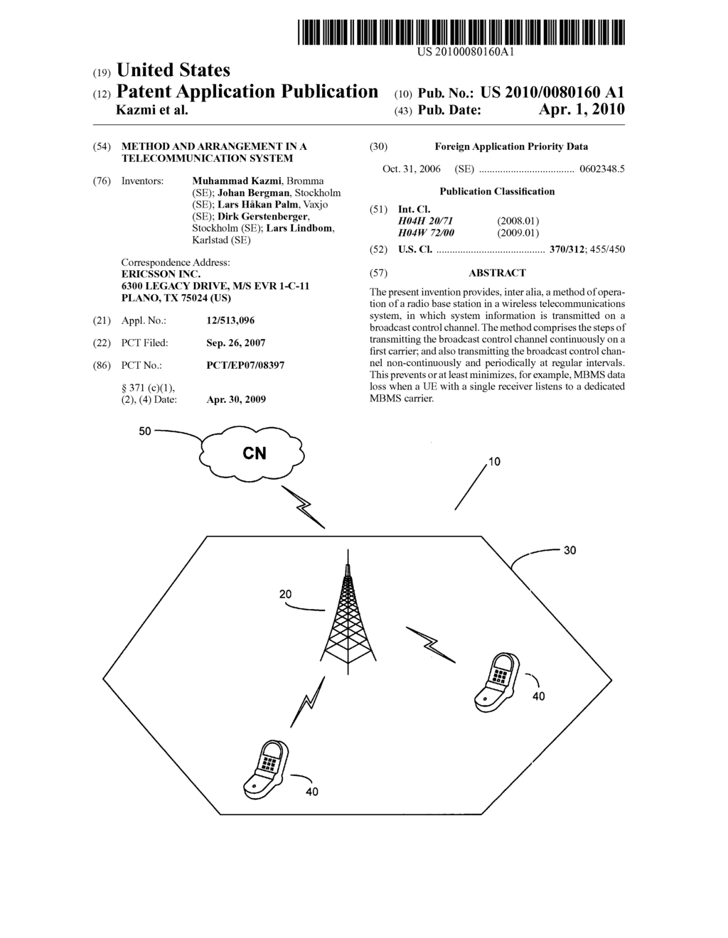 METHOD AND ARRANGEMENT IN A TELECOMMUNICATION SYSTEM - diagram, schematic, and image 01