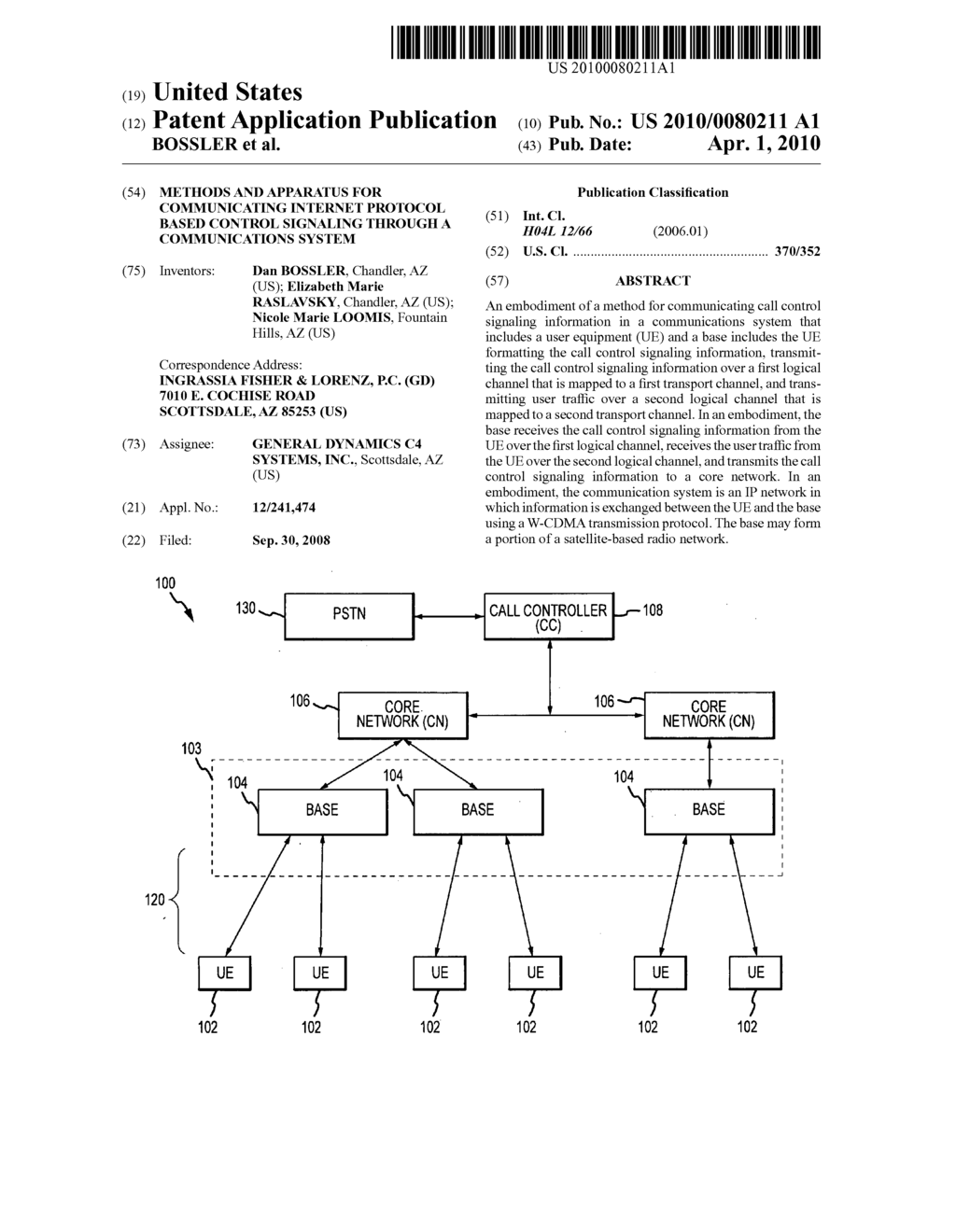 METHODS AND APPARATUS FOR COMMUNICATING INTERNET PROTOCOL BASED CONTROL SIGNALING THROUGH A COMMUNICATIONS SYSTEM - diagram, schematic, and image 01