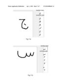 On-line identifying method of hand-written Arabic letter diagram and image