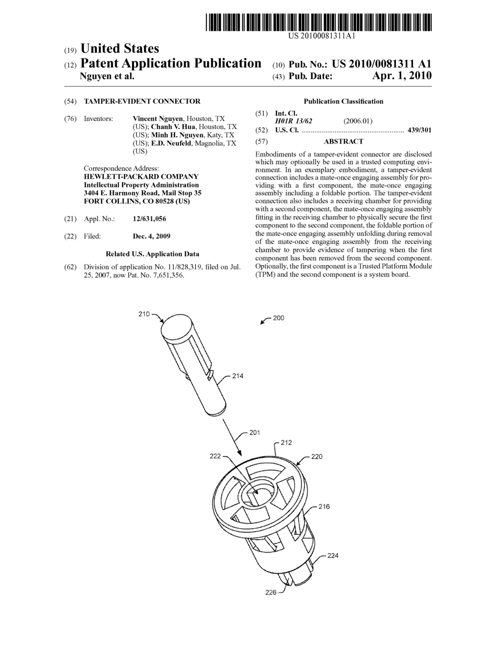 Tamper-Evident Connector - diagram, schematic, and image 01