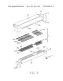 ELECTRICAL CONNECTOR CONFITURED BY UPPER AND LOWER UNITS diagram and image