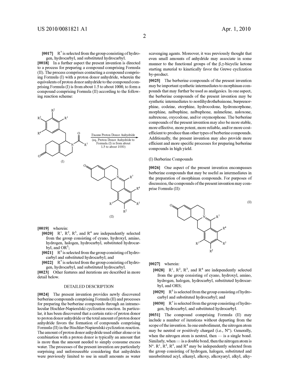 Berberine compounds and processes for the preparation of berberine compounds - diagram, schematic, and image 03