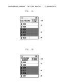 PORTABLE TERMINAL AND METHOD FOR DISPLAYING CONTENTS LIST THEREOF diagram and image