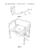 DETACHABLE ADJUSTABLE COMMODE HANDLE diagram and image