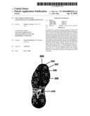 Golf shoe outsole with longitudinally extending bend line diagram and image