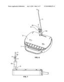 Trashcan with hydraulic lid deceleration diagram and image