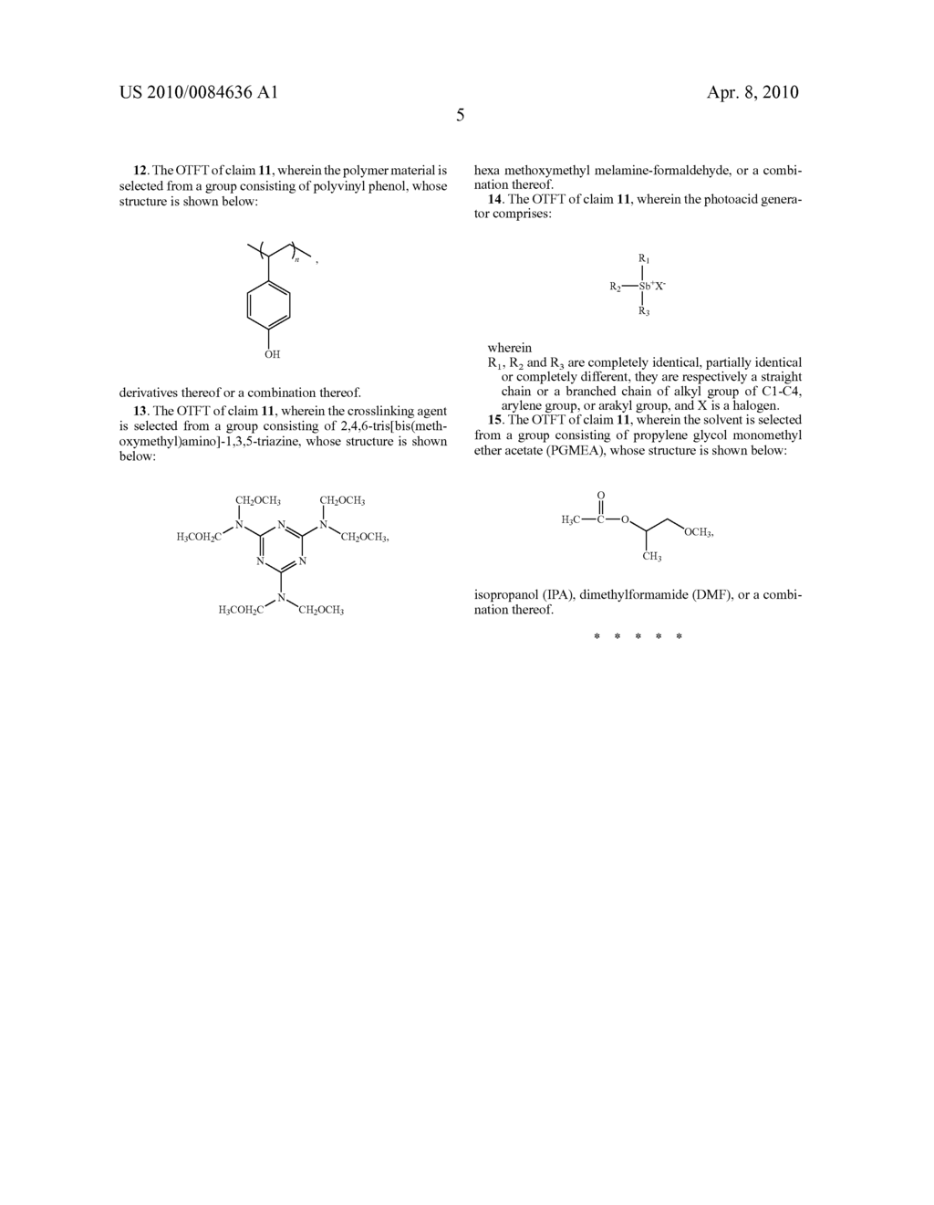 COMPOSITION FOR PHOTOSENSITIVE ORGANIC DIELECTRIC MATERIAL AND APPLICATION THEREOF - diagram, schematic, and image 09