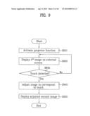 MOBILE TERMINAL AND DISPLAY CONTROLLING METHOD THEREIN diagram and image