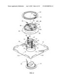 Recessed Fixture with Hinged Doors and Rotatable Lamp diagram and image